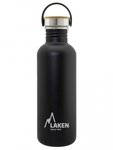 Laken Basic Steel Bottle 1L - Bamboo Cap
